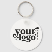 Porte-clés Logo d'entreprise personnalisé Minimal Professionn (Verso)