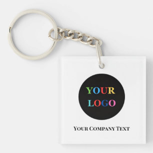 Porte-clés Logo d'entreprise personnalisé minimaliste moderne