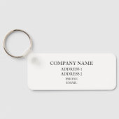 Porte-clés Logo d'entreprise personnalisé Porte - clé de code (Verso)