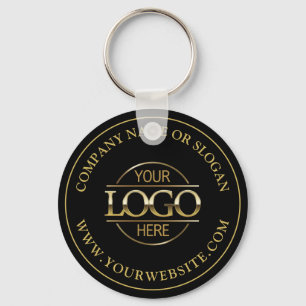 Porte-clés Logo d'entreprise personnalisé promotionnel Noir e