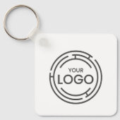 Porte-clés Logo d'entreprise personnalisé QR Code Marketing (Recto)
