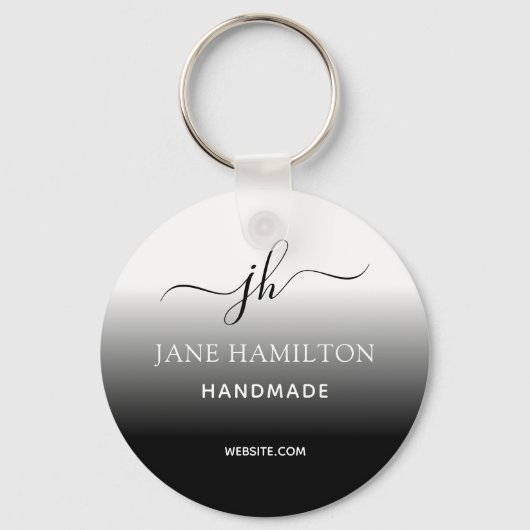 Porte-clés Logo d'entreprise Porte - clé simple minimal (Recto)