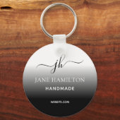 Porte-clés Logo d'entreprise Porte - clé simple minimal (Recto)