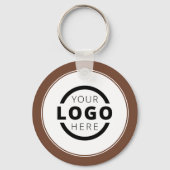 Porte-clés Logo d'entreprise promotionnel Brown sur mesure (Recto)
