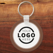 Porte-clés Logo d'entreprise promotionnel Brown sur mesure (Recto)