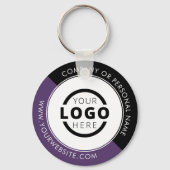 Porte-clés Logo d'entreprise promotionnel couleur personnalis (Recto)