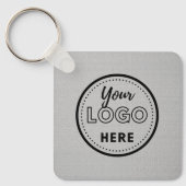 Porte-clés Logo d'entreprise promotionnel moderne Grey (Recto)