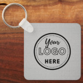Porte-clés Logo d'entreprise promotionnel moderne Grey (Recto)