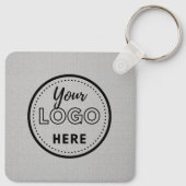 Porte-clés Logo d'entreprise promotionnel moderne Grey (Dos)
