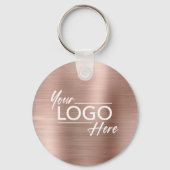 Porte-clés Logo d'entreprise Rose Gold (Recto)