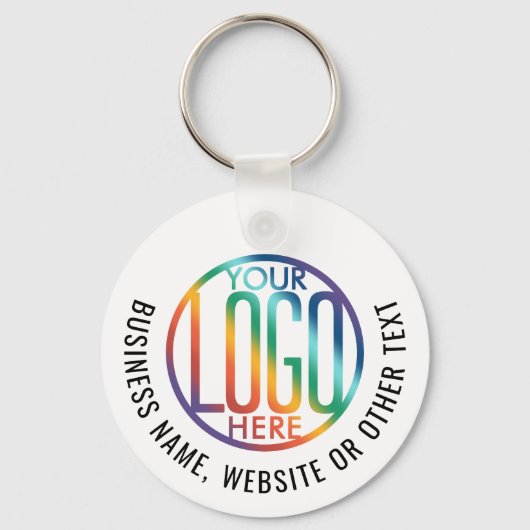 Porte-clés Logo d'entreprise simple moderne (Verso)