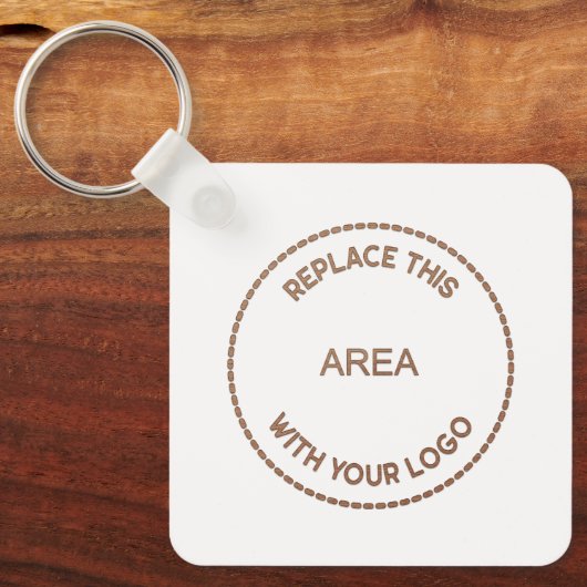 Porte-clés Logo d'entreprise simple Qr Code Promo (Recto)