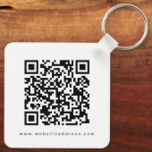 Porte-clés Logo d'entreprise simple Qr Code Promo (Verso)