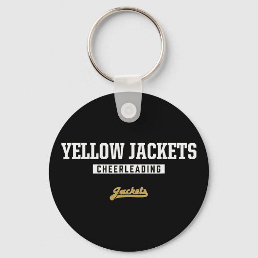 Porte-clés Logo des Springfield Yellow Jackets de Cheerleadin (Recto)