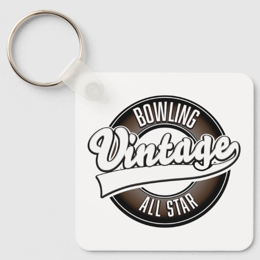 Porte-clés Logo d'étoile vintage dansant (Recto)