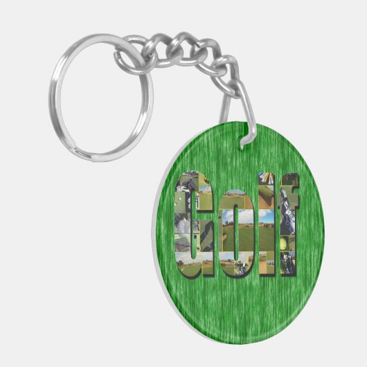 Porte-clés Logo d'image de golf, (Devant gauche)
