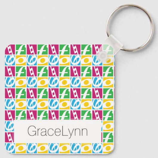 Porte-clés Logo du choeur féminin de Dallas (Dos)