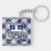 Porte-clés Logo du drapeau du hockey du Québec (Dos)
