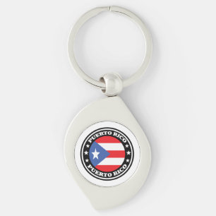 Porte-clés Logo du drapeau national de Porto Rico