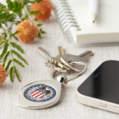 Porte-clés Logo du patch de mission Apollo 16 NASA (Côté )