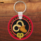 Porte-clés Logo du zodiaque Valxart Aries (Recto)
