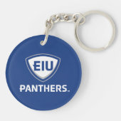 Porte-clés Logo Eastern Illinois Panthers Shield & Wordmark (Dos)