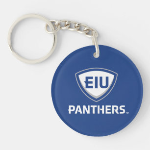 Porte-clés Logo Eastern Illinois Panthers Shield & Wordmark