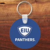 Porte-clés Logo Eastern Illinois Panthers Shield & Wordmark (Recto)
