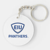 Porte-clés Logo Eastern Illinois Panthers Shield & Wordmark (Dos)