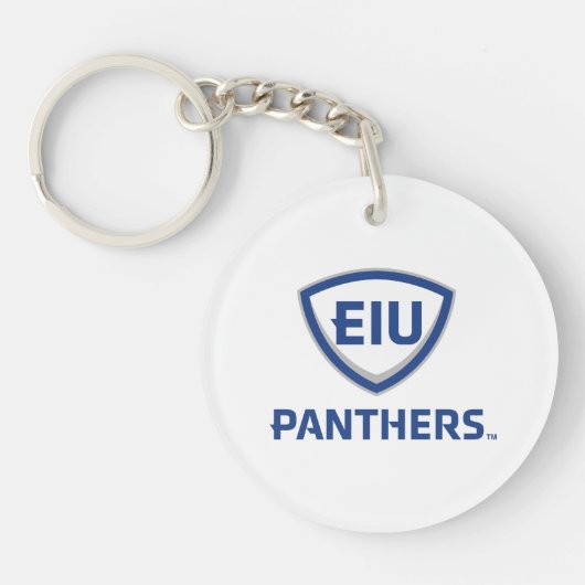 Porte-clés Logo Eastern Illinois Panthers Shield & Wordmark (Devant)