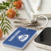 Porte-clés Logo Eastern Illinois Panthers Shield & Wordmark (Devant droit)