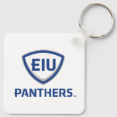 Porte-clés Logo Eastern Illinois Panthers Shield & Wordmark (Dos)