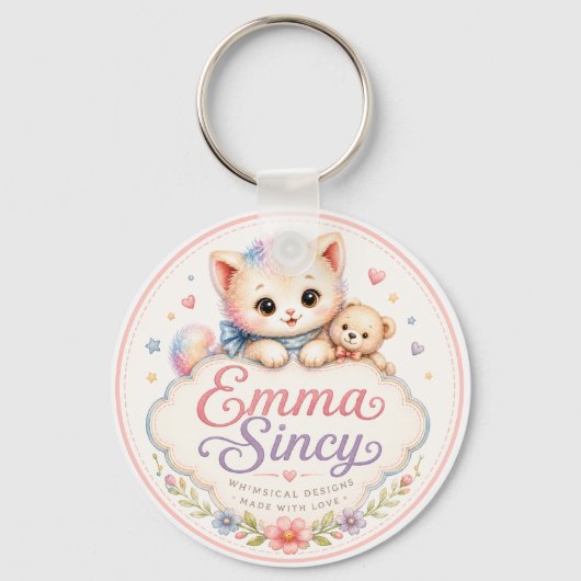 Porte-clés logo Emma Sincy (Recto)