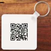 Porte-clés Logo et code QR personnalisés (Verso)