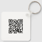 Porte-clés Logo et code QR personnalisés (Dos)