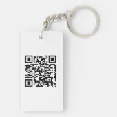 Porte-clés Logo et code QR personnalisés (Dos)