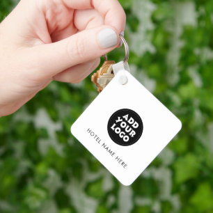 Porte-clés Logo et nom d'hôtel simple