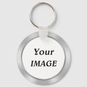 Porte-clés Logo et texte de votre école, Porte - clés de réun (Verso)