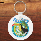 Porte-clés Logo Explore Aruba voyage (Recto)