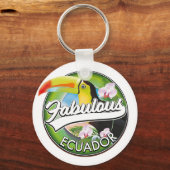 Porte-clés Logo Explorez l'Équateur fabuleux (Recto)