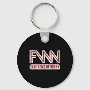 Porte-clés Logo Fnn Fake News Network Drôle Blague Politique