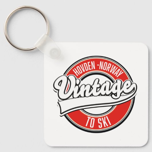 Porte-clés logo hovden norway (Recto)