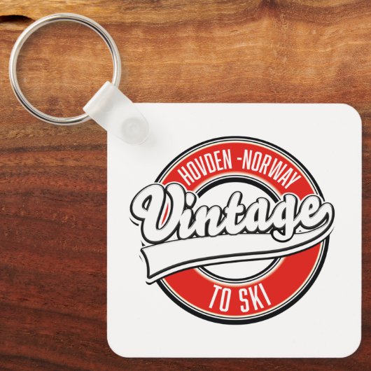 Porte-clés logo hovden norway (Recto)