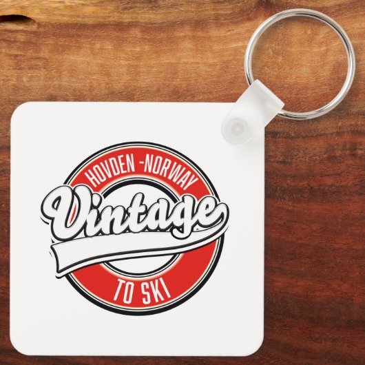 Porte-clés logo hovden norway (Verso)