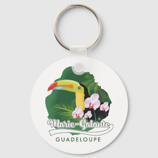 Porte-clés Logo Marie Galante Guadeloupe (Recto)