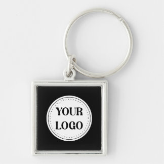 Porte-clés Logo Marque Noire | Entreprise Commerciale Société