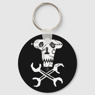 Porte-clés logo mécanique d'atelier