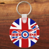 Porte-clés Logo Mod avec union Jack Arrière - plan (Recto)