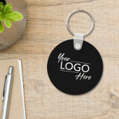 Porte-clés Logo Moderne Noir