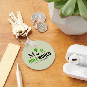 Porte-clés Logo moderne pour un golfeur